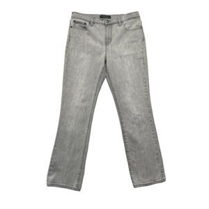 Ralph Lauren Jeans‎ Women's Size 8P Grey Petite Classic Straigth Leg Denim